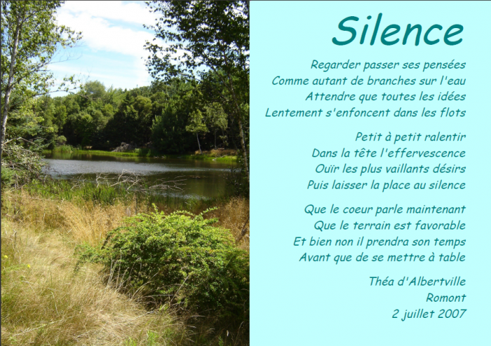 Silence - Théa d'Albertville