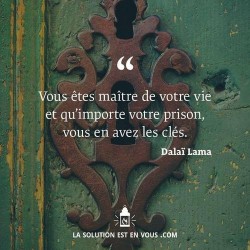 vous êtes le maître de votrevie